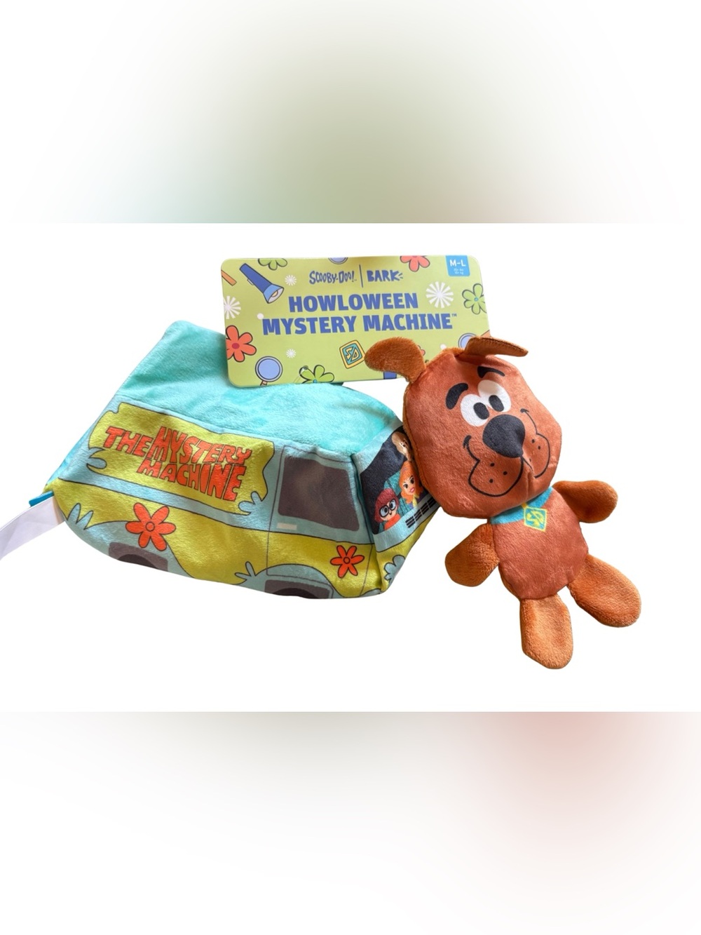 Bark Howloween Mystery Machine Plush Set - Teal & Orange M L NWT Scooby Doo Toy